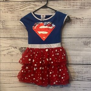 Supergirl dress size 6/6x missing cap in back